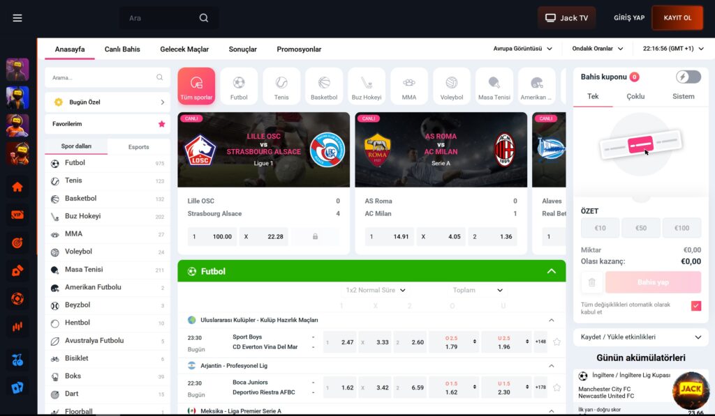 jackbom spor bahisleri